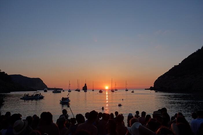 Coucher de soleil de Benirras Ibiza