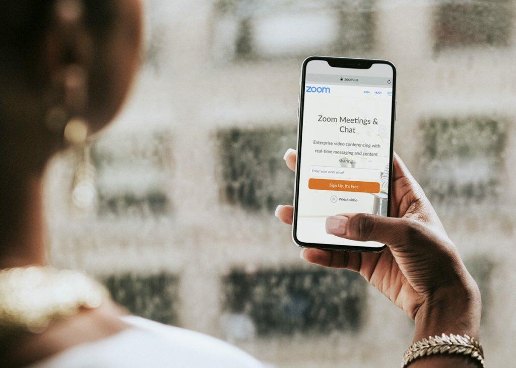 Zoom Video Meeting - Visualisation virtuelle